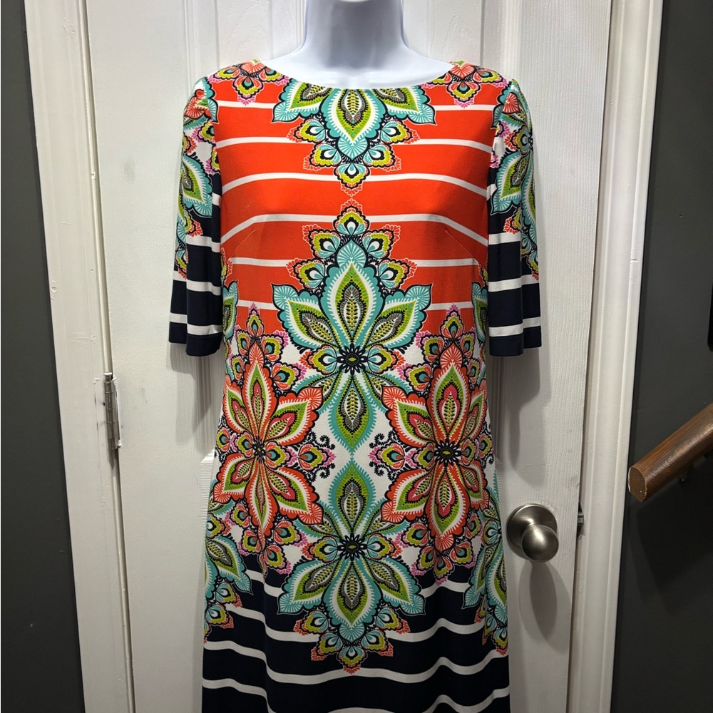 Eliza J Colorful Patterned Dress